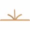 Ekena Millwork Richland Timber Gable Bracket, Western Red Cedar, 108"W x 58"H x 3 1/2"D x 3 1/2"F, 13/12 Pitch GBW108X58X0404RIC00SWR - alternate 5